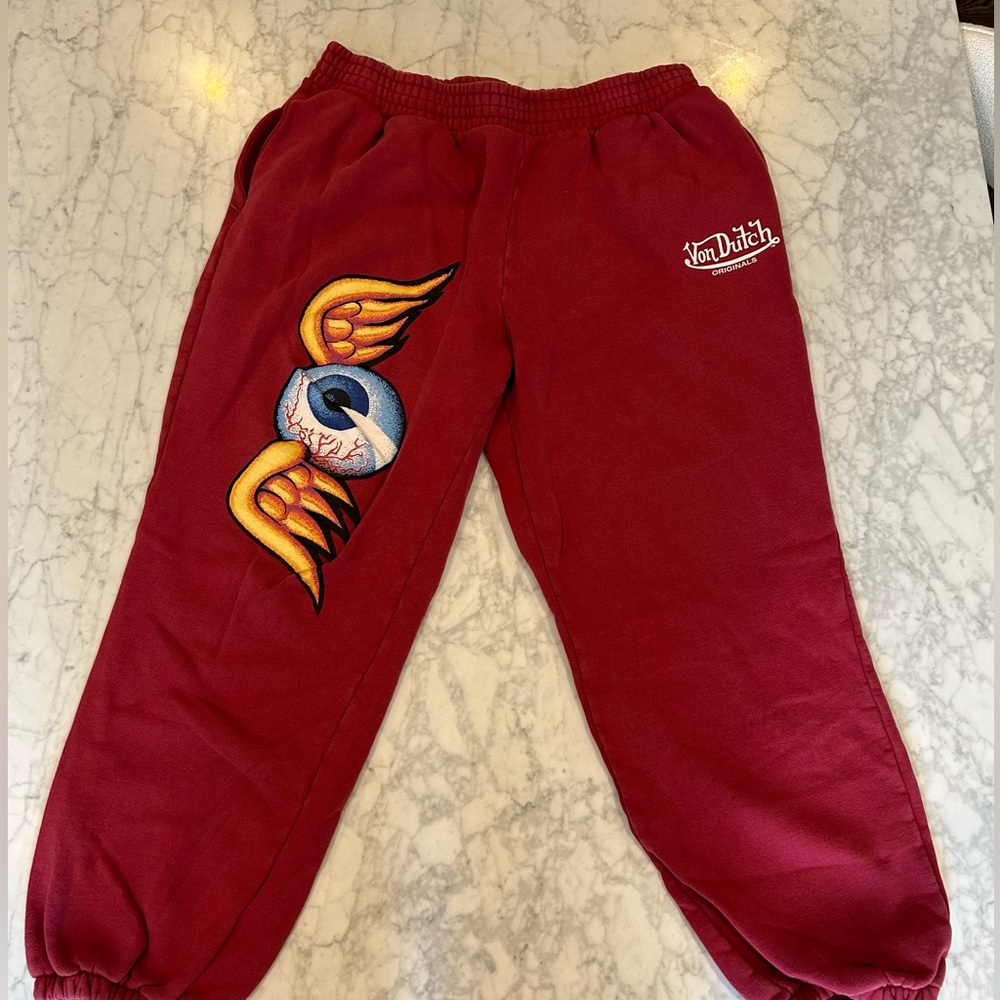 Von Dutch Flying Eyeball Graphic Sweatpant